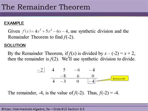 Applying the Remainder Theorem to the Given Problem