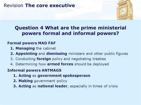 Appointing and dismissing ministers