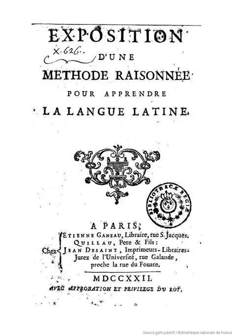 Apprendre la langue latine