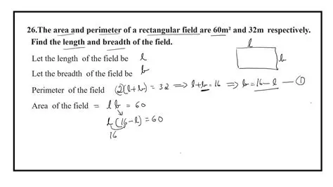 Area of a Rectangular Field