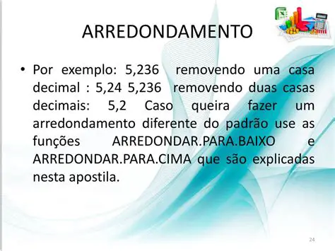 Arredondamento para cima ou para baixo