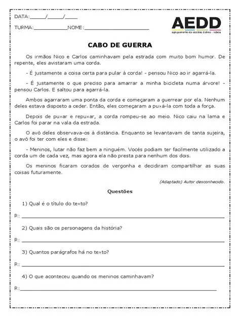 Artigo sobre Cabo de Guerra