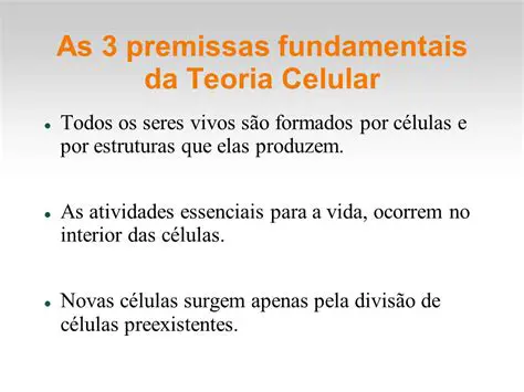 As Principais Premissas da Teoria Celular