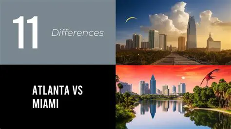 Atlanta vs. Miami: A Comprehensive Comparison of Two Vibrant Southern Cities