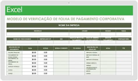 Atualizar a folha de pagamento