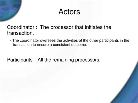 Authenticity of Transaction Actors