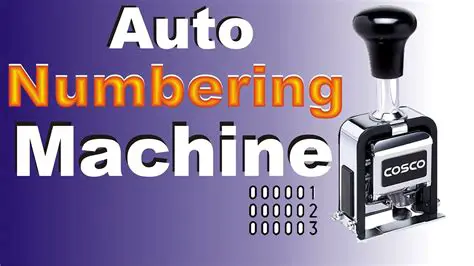 Automatic Numbering System