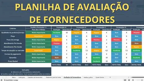 Avaliar a capacidade dos fornecedores