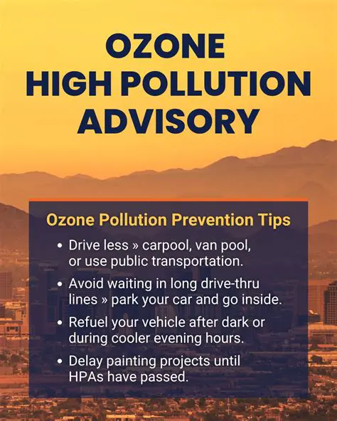 Avoid areas with high pollution