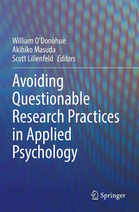 Avoid questionable research practices