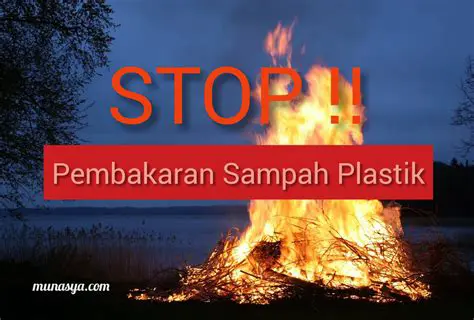 Bahaya Membakar Sampah Plastik