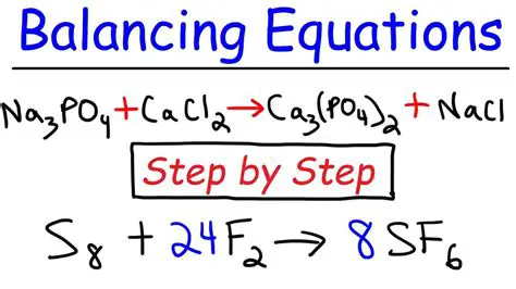 Balanced Formula Equations
