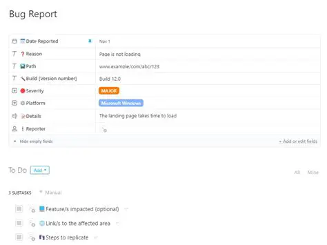 Before Creating the Bug Report