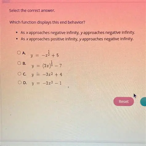 Behavior as x Approaches Positive or Negative Infinity