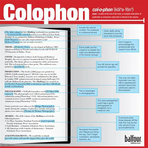 Benefits of a Colophon Page