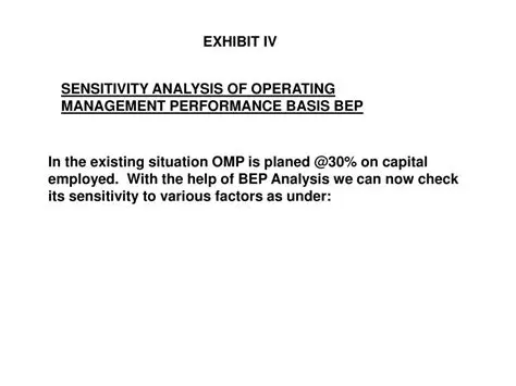 Benefits of Applying BEP Analysis