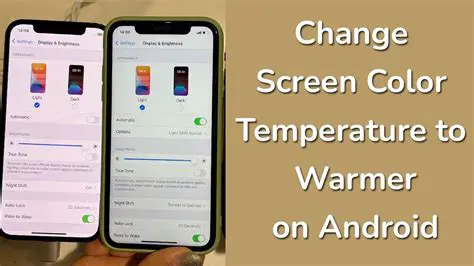 Benefits of Customizing Your Screen Color Temperature
