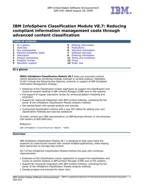 Benefits of IBM InfoSphere Classification Module