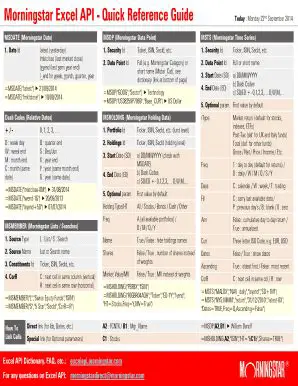 Benefits of Morningstar Excel API