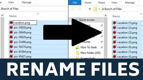 Benefits of Renaming Files