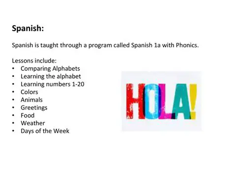 Benefits of Spanish 1a with Phonics