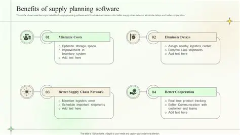 Benefits of Supply Chain Planning