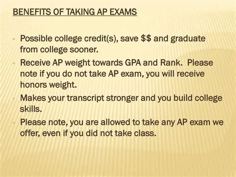 Benefits of Taking AP Exams