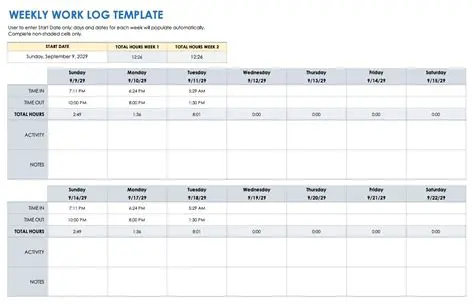 Benefits of Using a Weekly Task Log