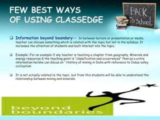 Benefits of Using CLASSEDGE