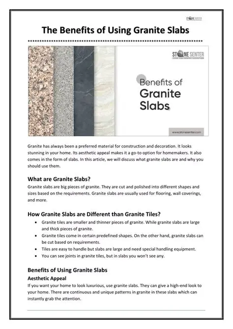 Benefits of Using Granite in Construction