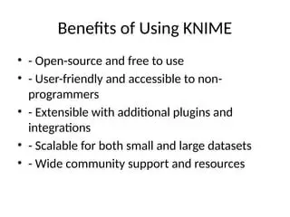 Benefits of Using KNIME SDK