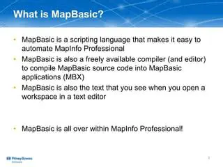 Benefits of Using MapBasic