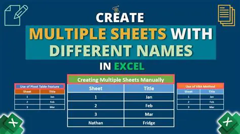 Benefits of using multiple sheets in a spreadsheet