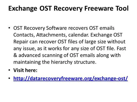 Benefits of Using Recovery for Exchange OST
