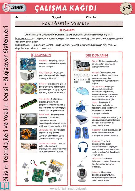 Bilgisayar Sistemleri Komponentleri