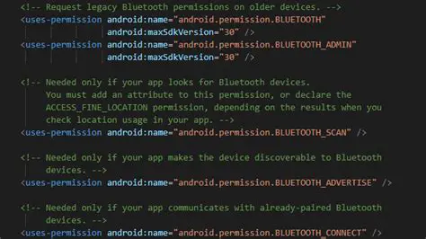 Bluetooth permission handling