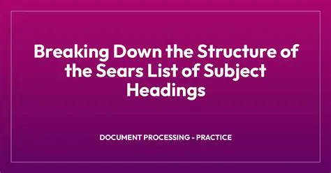 Breaking Down the Structure