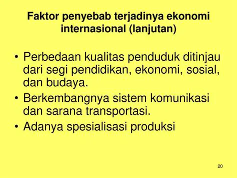 Budaya dan Ekonomi Internasional