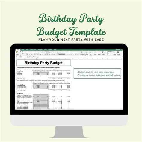 Budgeted Expenses for the Party