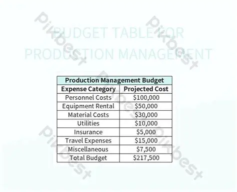 Building an Effective Production Budget