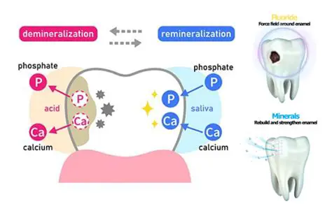 Calcium ions in saliva play an important role in the process of remineralization of tooth enamel