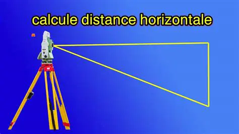 Calcul de la distance horizontale sur une piste de ski