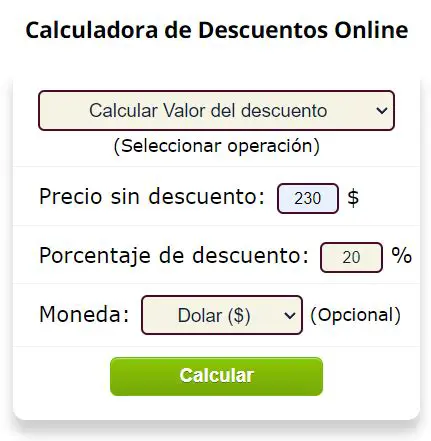 Calculando el Precio con Descuento