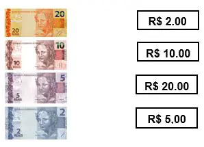 Calculando o Valor de Notas ou Moedas de 86 Reais