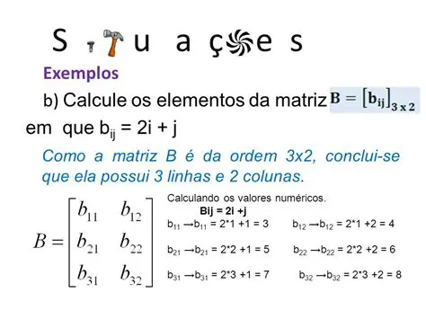 Calculando os Elementos da Matriz