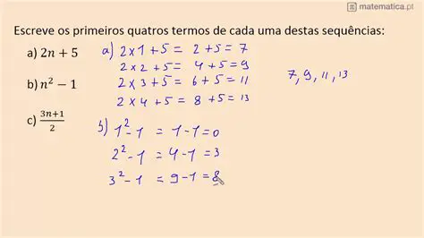 Calculando os Primeiros Termos