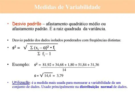 Calcular as Medidas de Variabilidade