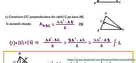Calcularea Ariei Triunghiului ABC