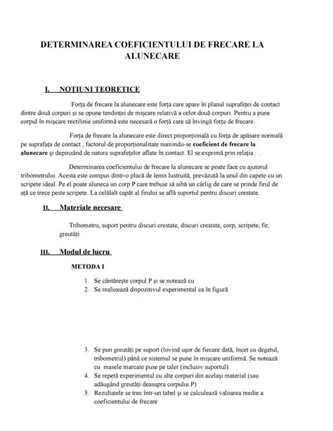 Calcularea coeficientului de panta