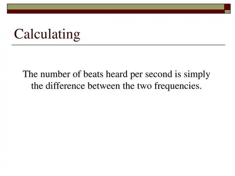 Calculating Beats Per Second